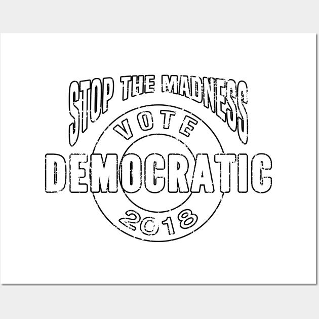 Vote Democratic Wall Art by SeattleDesignCompany